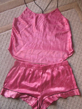 Victoria's Secret 2PC Pajama Set Lounge Shorts Spaghetti Straps Top XL  2019