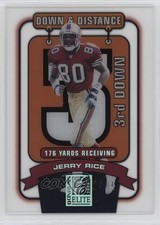 2000 Donruss Elite Down & Distance 125/176 Jerry Rice #DD-6D3 HOF 2n4