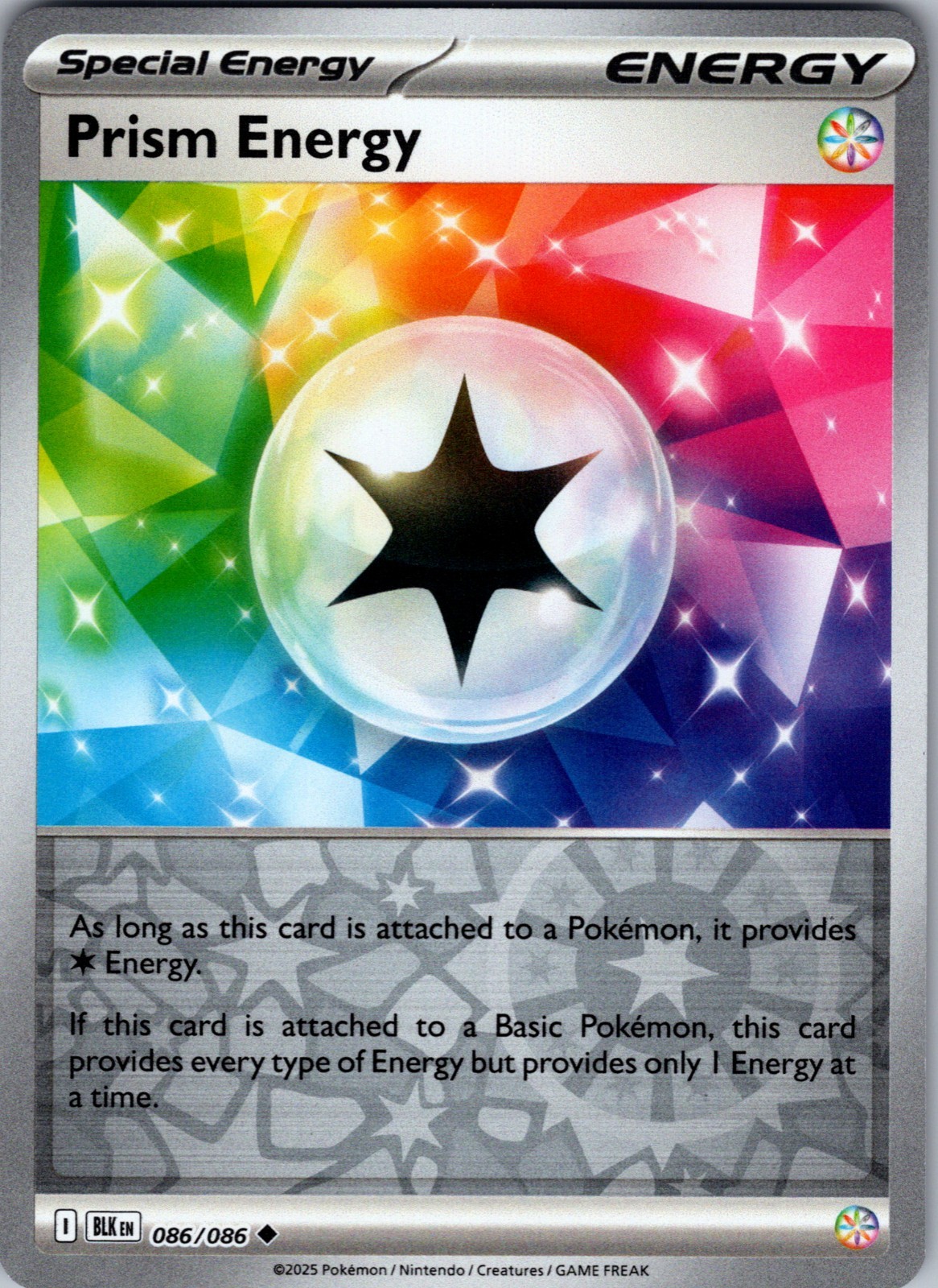 Prism Energy 86/86 Black Bolt Reverse Holo Special Energy Pokémon TCG NM