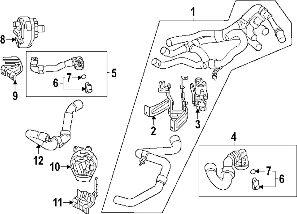 Bomba de agua para Audi Q4 e-tron 2022-2024 (N/P 1EA-965-567-L)