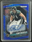 2025 Panini Prizm Black Football Blue Shimmer FOTL Tony Boselli #72