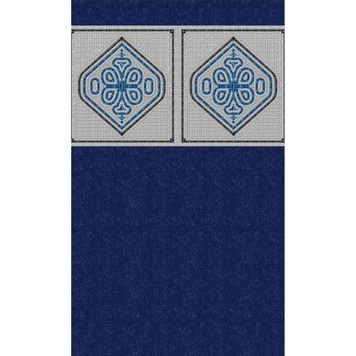 Bluewave Mangalore 54'' Round Mosaic Heavy Gauge Unibead Liner