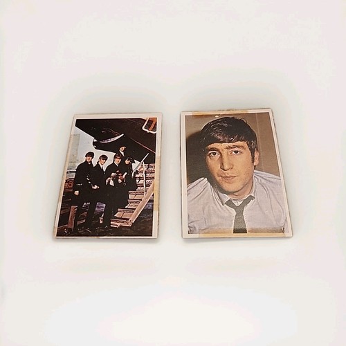 Rare | 1964 Topps Beatles Diary #52a & #10a John Lennon & Paul McCartney | HTF - 第 1/9 張圖片