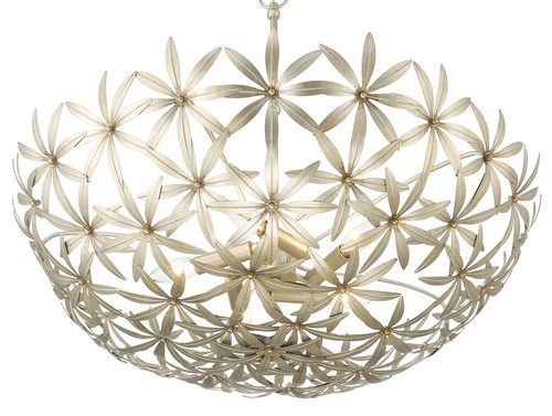 Minka Lavery 2148 Flower Child 5 Light 30"W Bowl Pendant - Ambry Gold - Picture 5 of 10