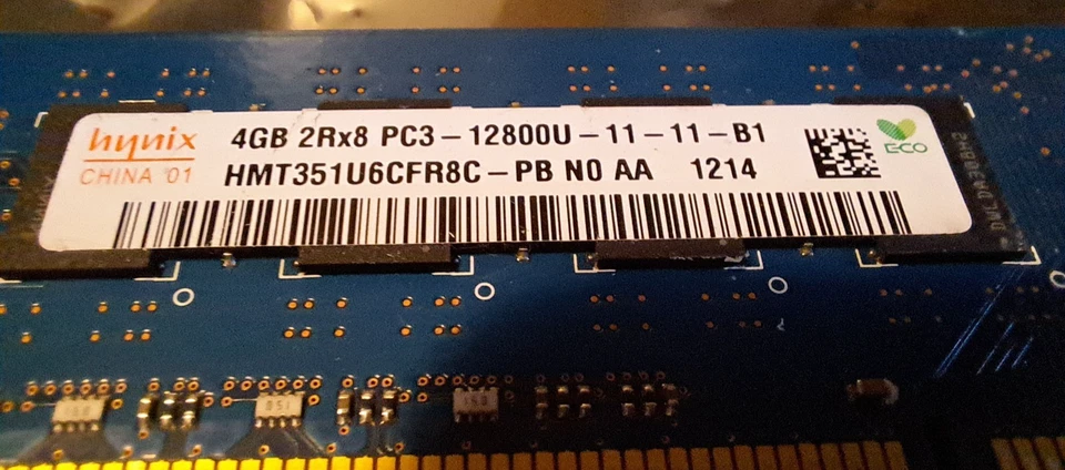 HMT351U6EFR8C-PBN0-AA Hynix 4GB PC3-12800 DDR3-1600MHz CL11 240-Pin - Immagine 3 di 3