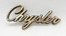 Chrysler Script Emblem 2.75 Long Gold