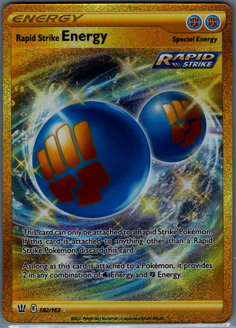 Rapid Strike Energy (Secret) Secret Rare SWSH05: Battle Styles 182/163 NM