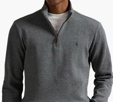 POLO RALPH LAUREN Cotton Quarter Zip Sweater NWT 125 Size XL