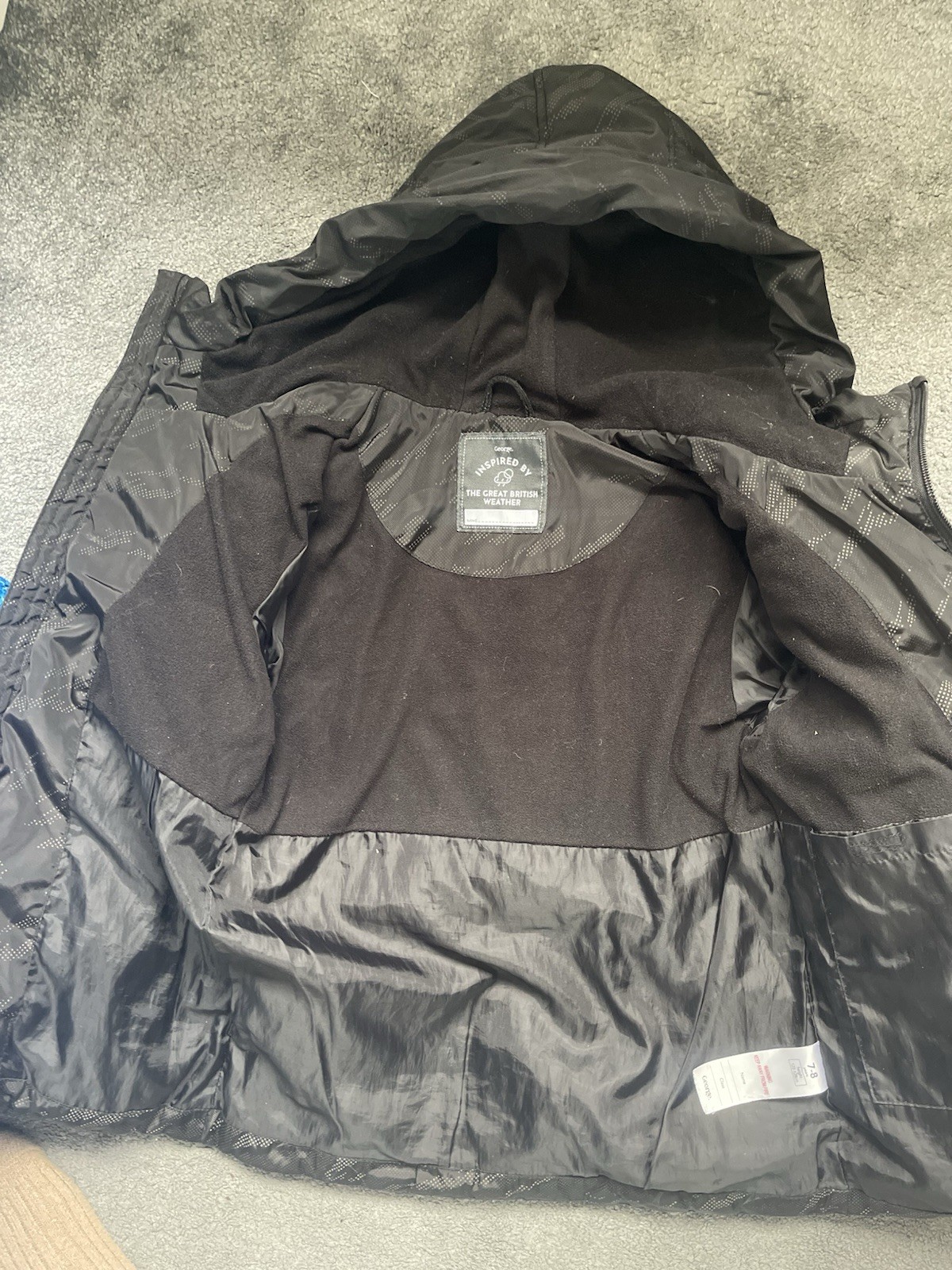 Asda George Boys Camo Camouflage Puffer Puffa Coat Jacket 7-8y image 6