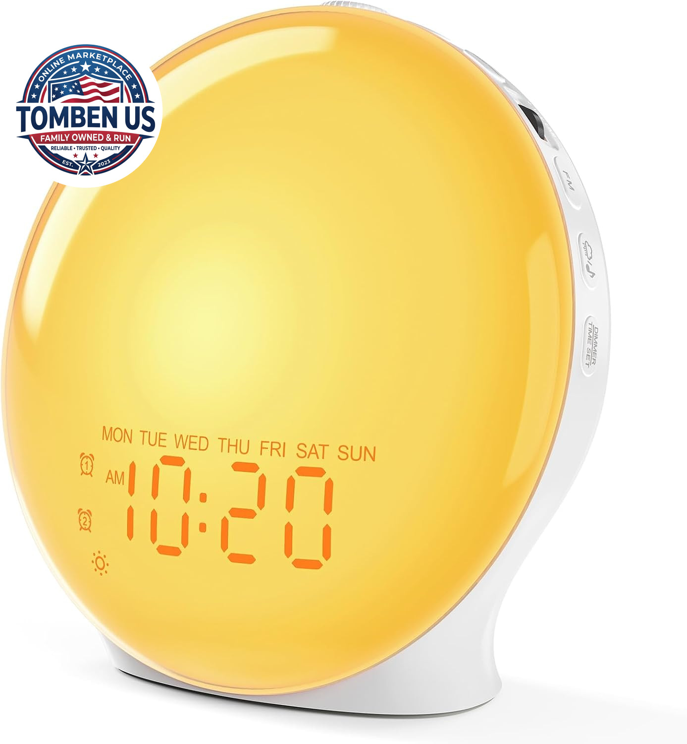Sunrise Alarm Clock for Bedrooms, Full-Screen Wake up Light for Heavy Sleepers,