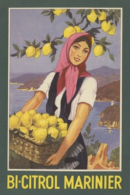   Vintage Bi-Citrol Marinier Poster - Early 20th Century Decor - Premium Matte
