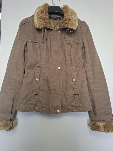 Women French Connection Jacket Beige Cotton 34 /