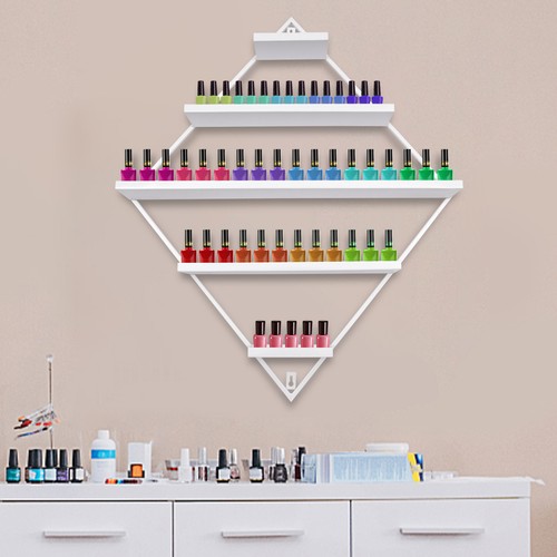 5 Tier Wall Nail Polish Display Rack Organizer Shelf Stand 59*7.5*71 Cm ...
