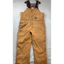 Vintage Walls Blizzard Pruf Overalls Mens XL Regular Brown Insulated Canvas Bibs