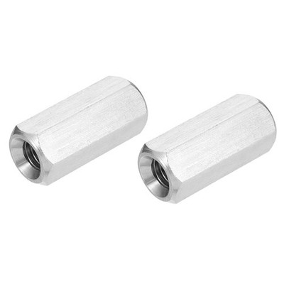 2 Stück UNC 5/16''-18 x 30mm 304 Edelstahl Sechskant-Gewindemuffe für Schrauben