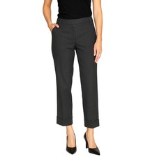 Banana Republic Martin Fit Charcoal Gray Dress Pants Trousers Cropped Size 2