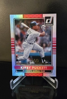 #d/360   KIRBY PUCKETT SP 2015 Panini Donruss Stat Line Career Silver #187 HOF