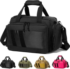 Range Bag - Tactical Gun Bag for Handguns, Pistols and Ammo. Padded Shooting Duf