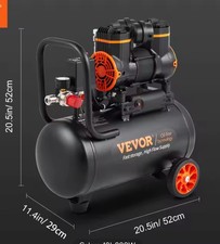 VEVOR Compressore Aria Portatile A Secco 650W Serbatoio GRANDE 18L 70dB Velocità
