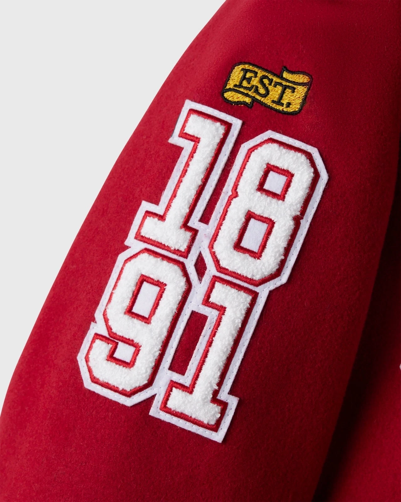 Men's Retro Wool Varsity Baseball Jacket with University Lettering