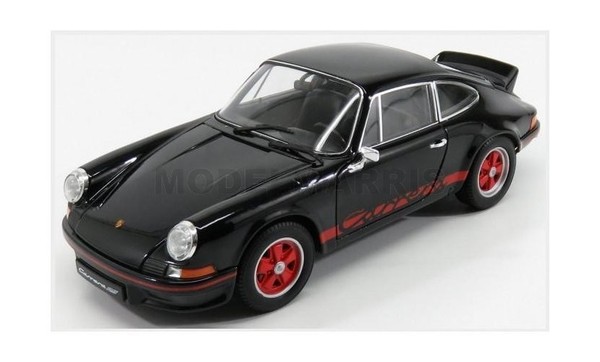 Welly WE18044BK Porsche - 911 Carrera Rs 2.7 Coupe 1973 - Schwarz Rot - 1/18-image