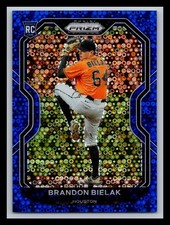 2021 Panini Prizm Blue Donut Circles Prizm #/199 Brandon Bielak #172