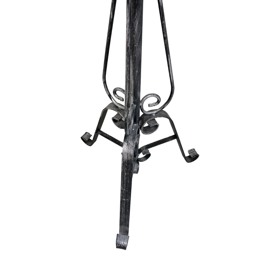 APPENDIABITI IN FERRO BATTUTO ANTICATO ARGENTO - Immagine 4 di 4