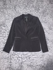 VTG Lauren Ralph Lauren Women s Black Tailored Fit Wool 1-Button Blazer Petite 4