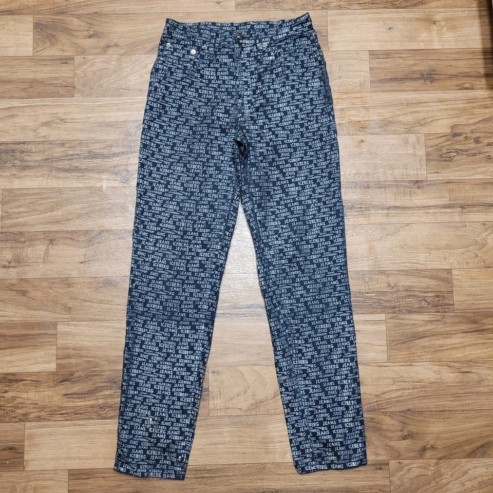 Vintage ICE Iceberg Women's All Over Print Made in Italy Pants Jeans Size 29 - Image 2 of 4
