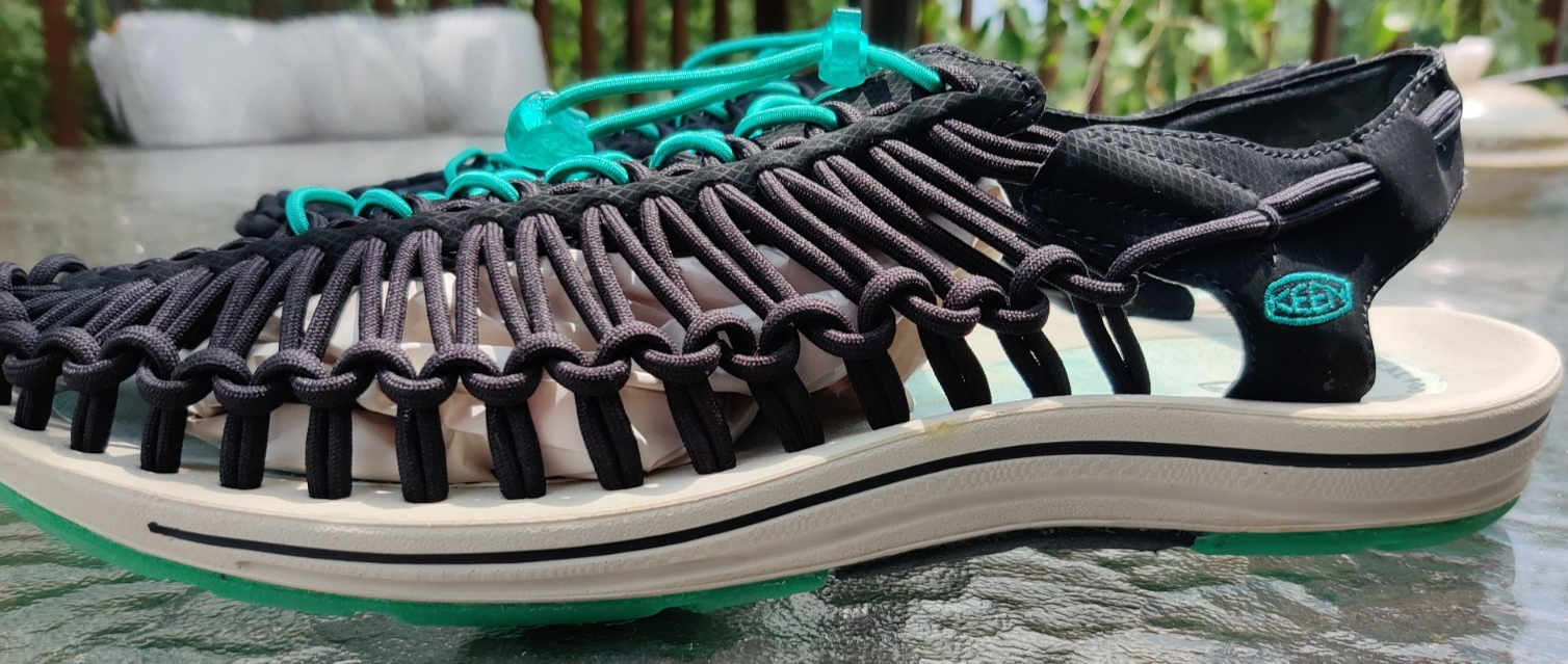 Keen Uneek sandali da uomo Paracord acqua plantare anatomico nero e acqua US 13