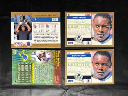 Barry Sanders lot Of 4 - Picture 5 of 5