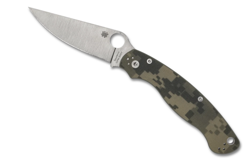 Cuchillo de bolsillo Spyderco Knives Military 2 C36GPCMO2 Camuflado G-10 S30V Acero inoxidable Foto 3 de 3