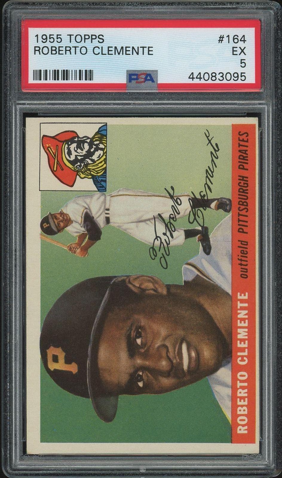 1955 Topps #164 Roberto Clemente RC Rookie PSA 5 EX New Label