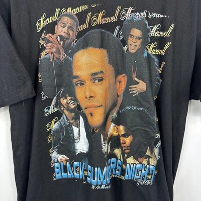 Vintage Maxwell Rap T-Shirt, Blacksummer Night Tour Merch Music Concert All Size