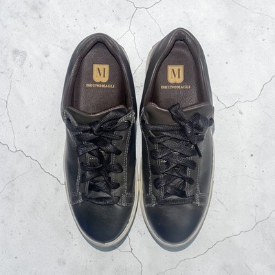 BRUNO MAGLI Diego Mens Leather Lace-up Low Top Sneaker  display picture 3