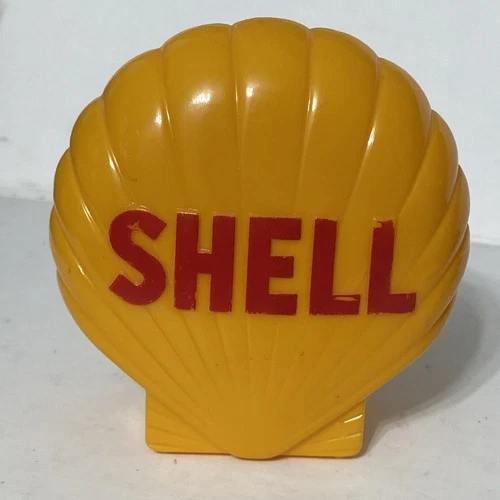 Vintage Shell Oil Plastic Bank Gas Station Promo Clamshell Sign Advertising