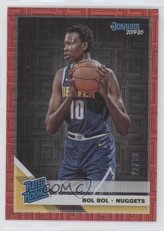 2019-20 Panini Donruss Rated Red Infinite 22/99 Bol Bol #234 Rookie RC 5h0