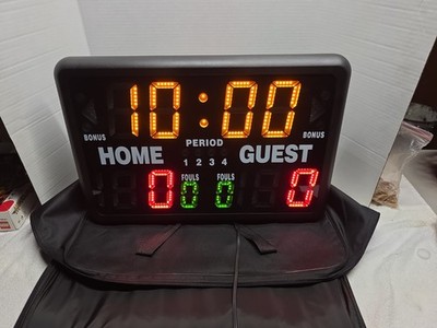GameCraft SK2229R Portable Multi-Sport LED Scoreboard Timer CLEANED TESTED WORKS