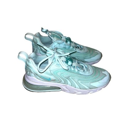 Nike Air Max 270 React ENG Glacial Blue Lace Up Casual Sneakers Size 7.5