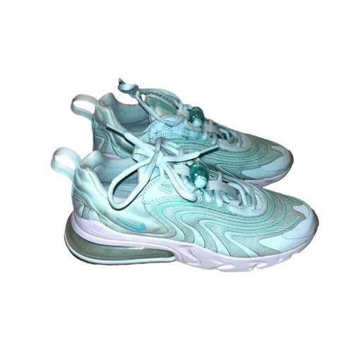 Nike Air Max 270 React ENG Glacial Blue Lace Up Casual Sneakers Size 7.5