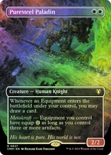 MTG FOIL Puresteel Paladin Borderless  - Commander Masters #627