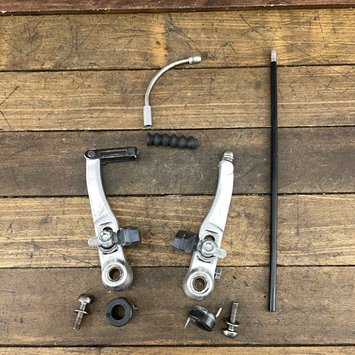 Vintage BMX V-Brake Caliper Set DK Banshee Silver 90s MTB VBrake MTB BMX