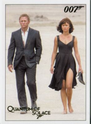 James Bond Archives 2015 Quantum Of Solace Gold Parallel Base Card #63