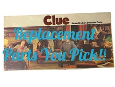 Vintage 1972 Clue Board Game Replacement Parts and Pieces You Pick!!