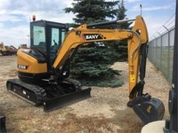 New Sany SY35U Mini Excavator 5 Year 5000 Hour Warranty