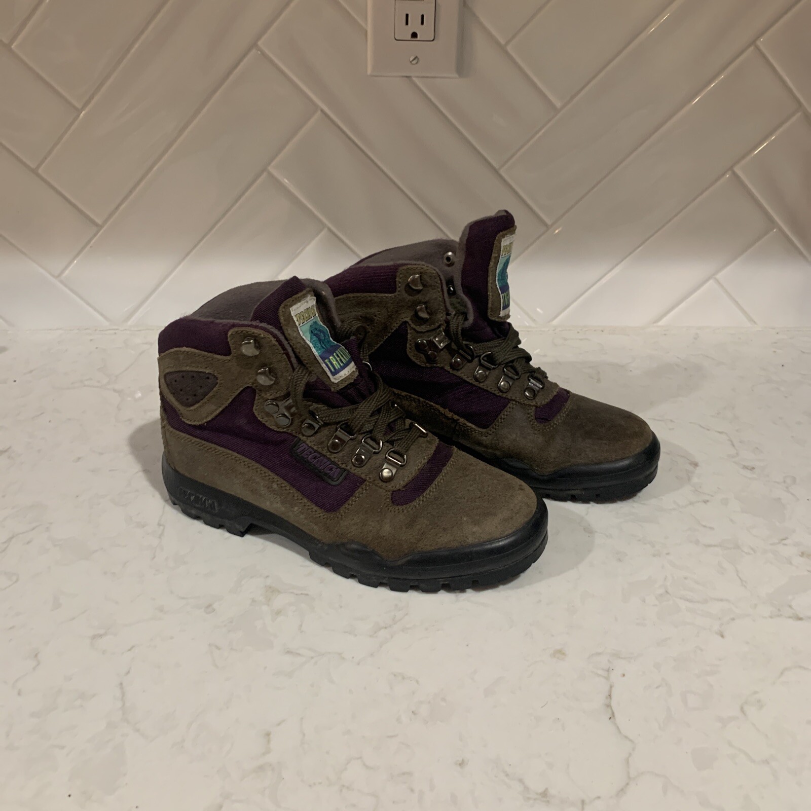 Tecnica Trekking Hiking Boots Mesa Purple Gray Wood G… Gem