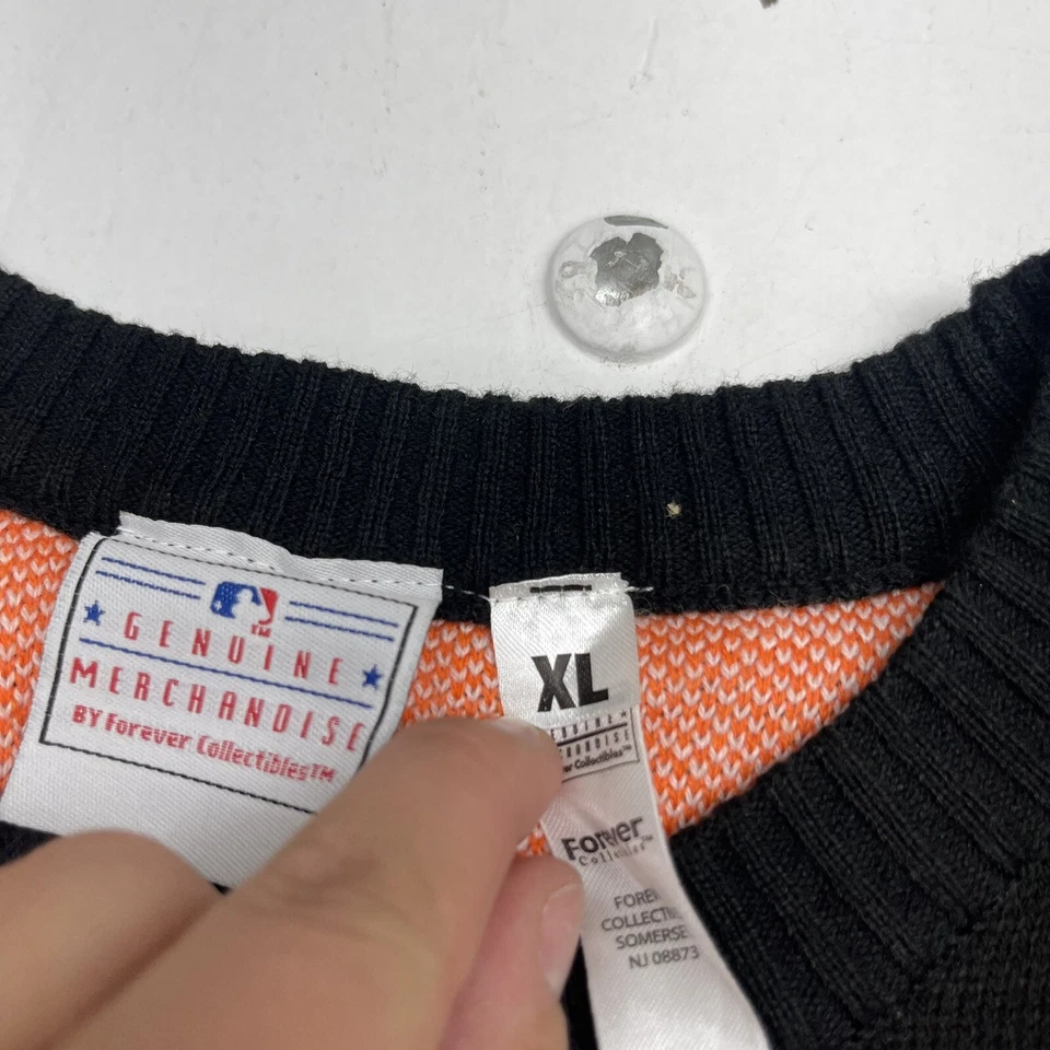 Forever Collectibles San Francisco Giants Lou Seal Orange Sweater Mens Size XL - Image 4 of 4