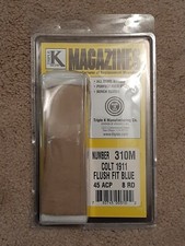 Triple K 310M Colt 1911 Flush Fit 8rd NEW mag 45 ACP Blued Steel