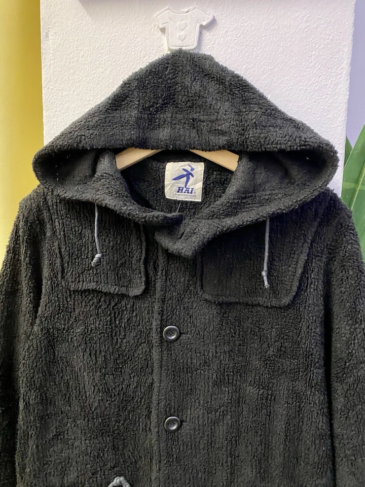 Vintage Hai Sporting Gear by Issey Miyake Long Fleece Jacket Parka - Image 4 of 4