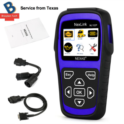 NEXAS NL102P HEAVY DUTY HD TRUCK DIAGNOSTIC SCANNER TOOL CAR CODE READER DPF